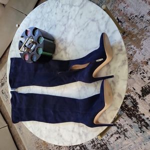 GIANVITO ROSSI105 suede over-the-knee boots